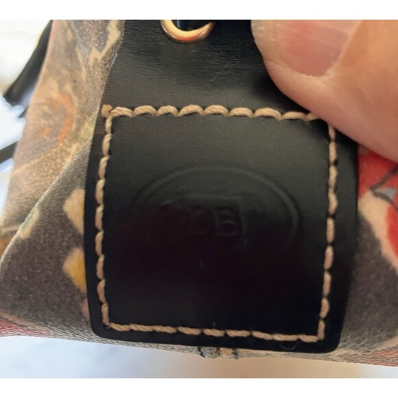 DOONEY & BOURKE Vintage Y2K Multicolored Logo Tassel Tote Handbag Purse Logo - Picture 8 of 16